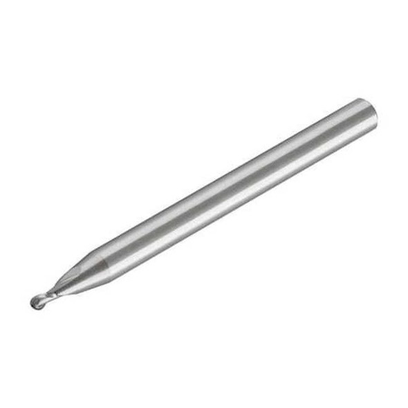 Micro 100 Ball End Mill,Single End,1.00mm,Carbide BMSM-010-4X