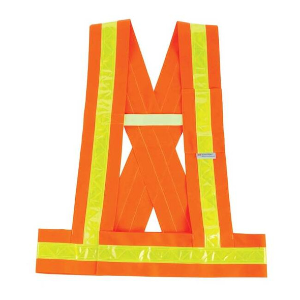 Ergodyne Break Away Sash, Polyester, Orange, 3XL 8140BA