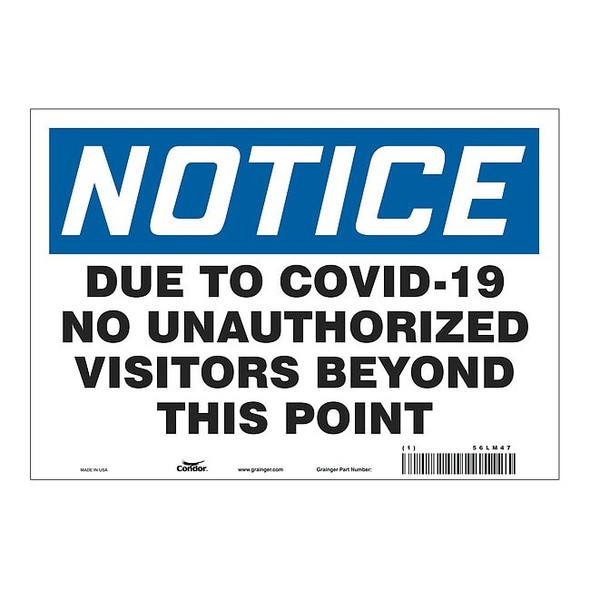 Manufacturer Varies Sign,Polystyrene,7" H,10" W, HWN820P0710 HWN820P0710