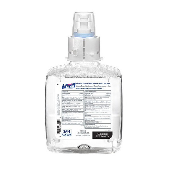 Purell Sanitizer,Cartridge,Foam,1200mL,PK4 5151-04