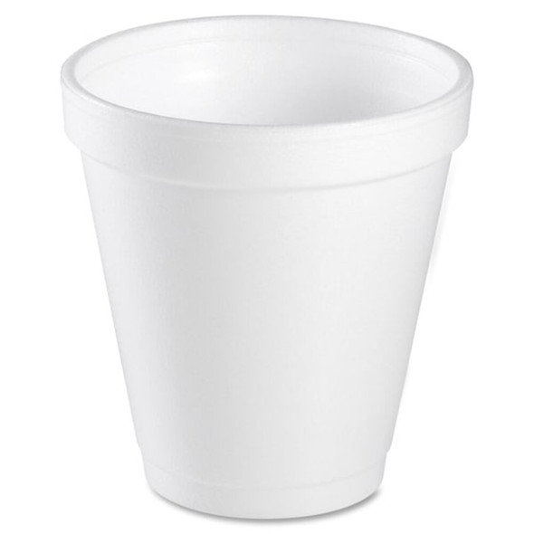 Dart Disposable Cup, Hot-Cold, Foam, 10 oz, White, PK1000 10J10