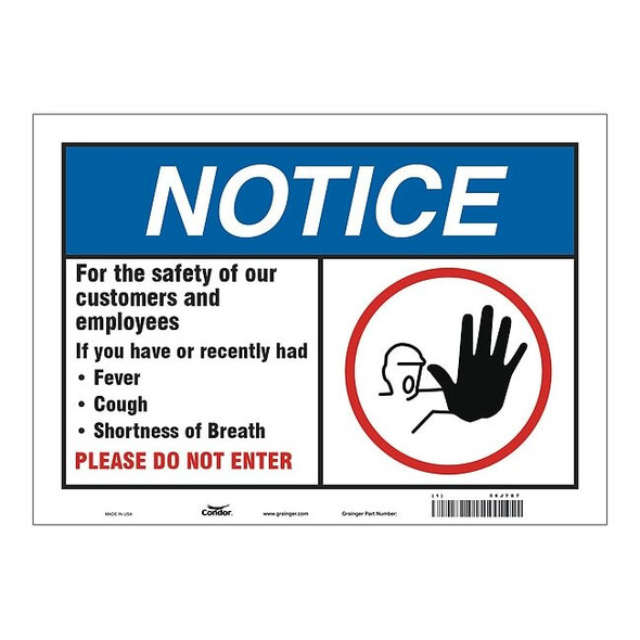 For The Safety Of Our Customers Sign, HWN816P1014