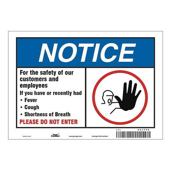 For The Safety Of Our Customers Sign, HWN816A0710