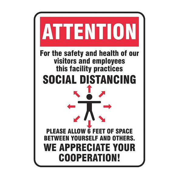 Condor Safety Sign, 14x10, 56JU71 56JU71