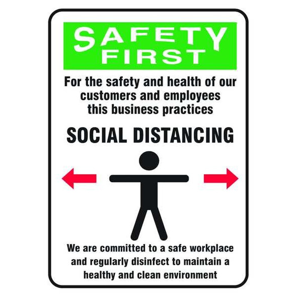 Condor Safety Sign, 10x7, 56JU81 56JU81