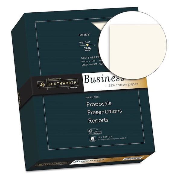 Southworth Paper,24No,Ivory,PK500 404IC