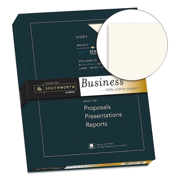Southworth Paper,32No,Ivory,PK250 JD18IC
