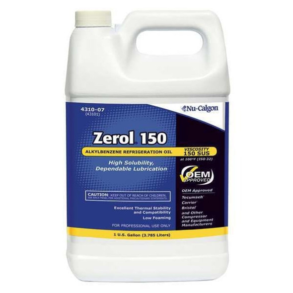 Nu-Calgon Synthetic Oil, 1 gal, Bottle, Clear 4310-07