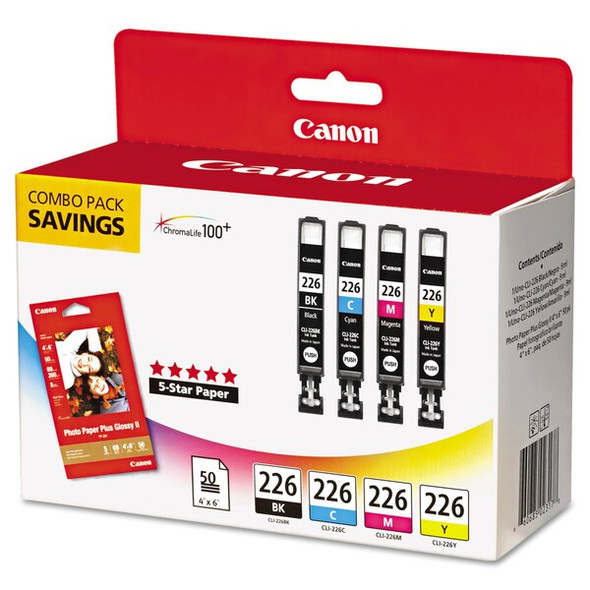 Canon Ink Cartridge,Cli226Cmbpk/Pp201,PK4 4546B007