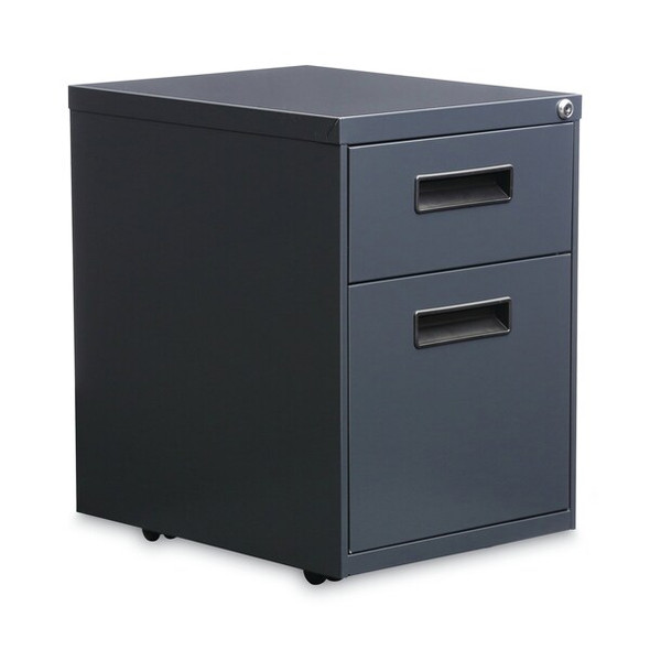 Alera Two-Drawer Metal Pedestal File,Charcoal ALEPABFCH