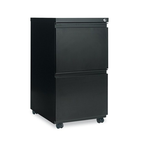 Alera Metal Pedestal File w/Full-Len,2-Drawer ALEPBFFBL