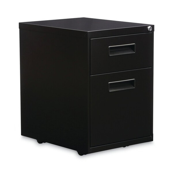 Alera Two-Drawer Metal Pedestal File,Black ALEPABFBL