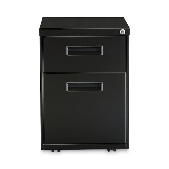 Alera Two-Drawer Metal Pedestal File,Black ALEPABFBL Alera Two-Drawer Metal Pedestal File,Black ALEPABFBL