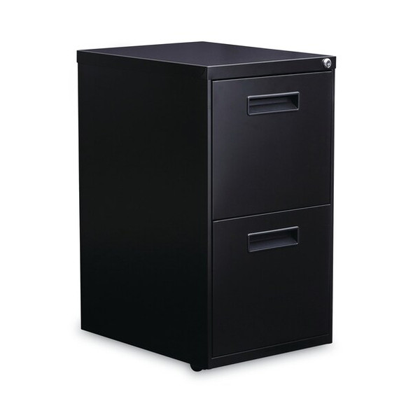 Alera Two-Drawer Metal Pedestal File,Blck ALEPAFFBL