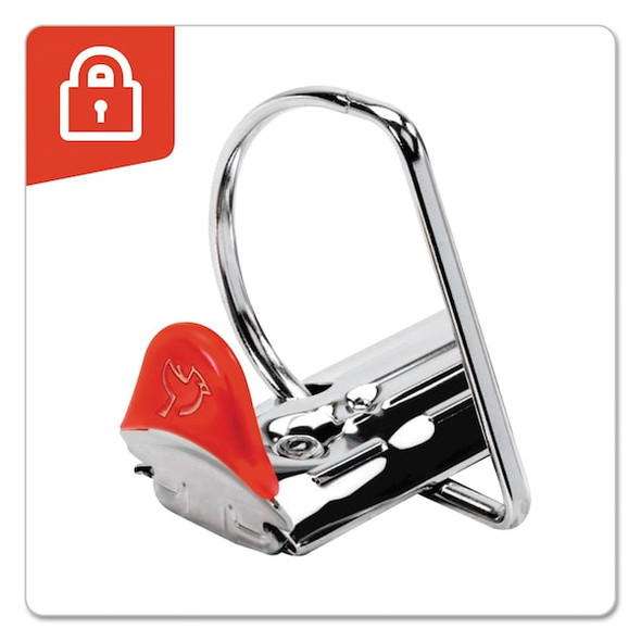 Cardinal Binder,1",Clear View,D-Ring,Black 26301