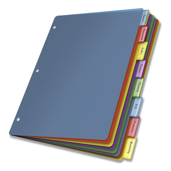 Cardinal Index Divider,8 Tab,4pk,Assorted,PK4 84019