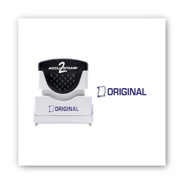 Accu-Stamp2 Stamp,Blue,Original,1-5/8"x1/2" 035572