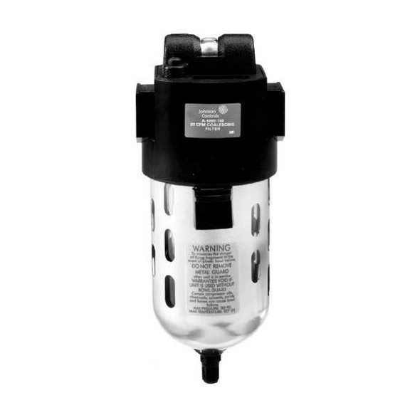 Pneumatic Oil Filter, 3/8 In. NPT, 30 cfm, Drain Type: Automatic