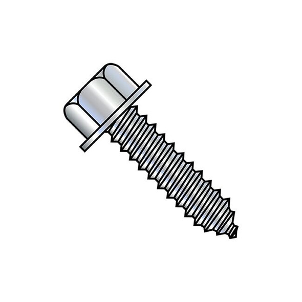 Lag Screw, 5/16 in, 3 in, Steel, Zinc Plated Hex Hex Drive, 500 PK