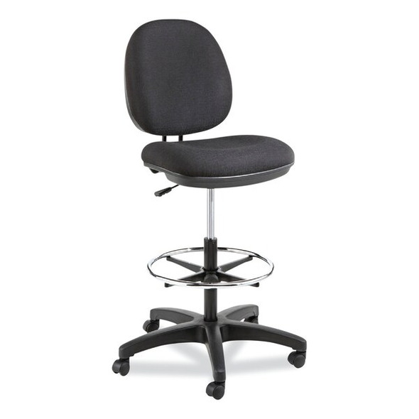 Alera Interval Swivel Task Stool,Black ALEIN4611