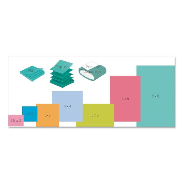 Post-It Note,Post It 1.5"X2",Pst,PK12 653AST
