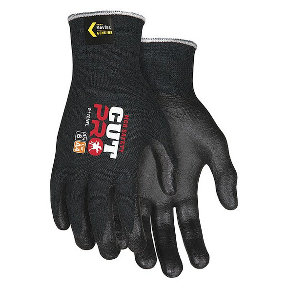 Cut-Resistant Coated Gloves, Cut Level A4 ,Dipped ,Foam Nitrile ,Smooth ,M 1 PR