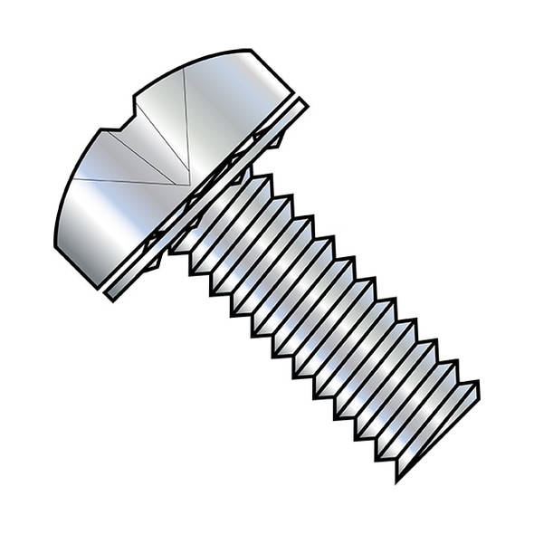 #10-24 x 1/2 in Phillips Pan Machine Screw, Zinc Plated Steel, 5000 PK