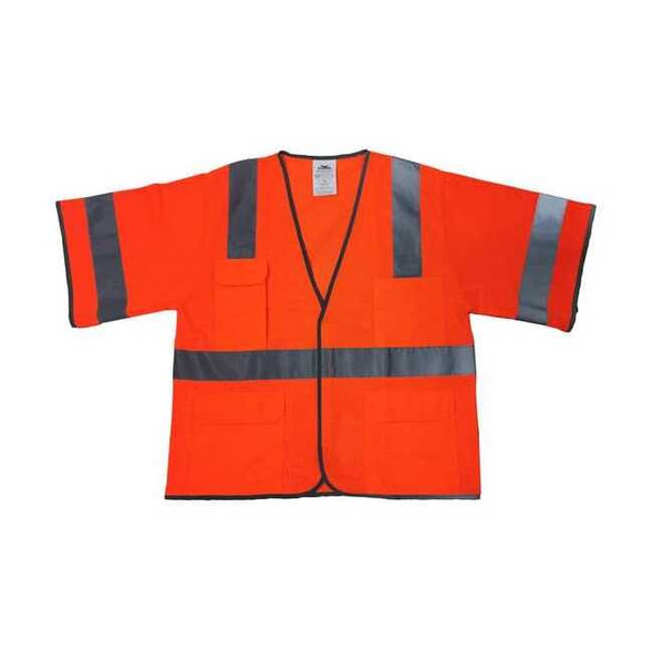 Manufacturer Varies High Visibility Vest, Orange/Red,L/XL 786F26