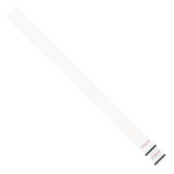 Tyvek Tyvek Wristbands, 3/4" x 10", White, PK500 WR101WH