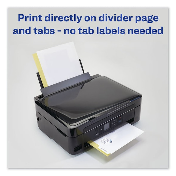 Avery Dennison Index,Print-On,5T,White,PK5 11516