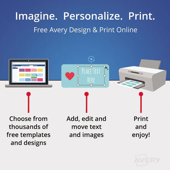 Avery Dennison Index Divider,5 Tab,White,PK5 11580