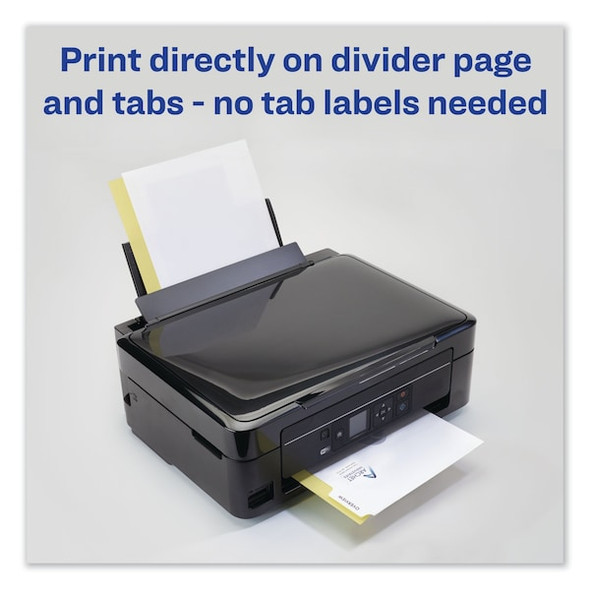Avery Dennison Index,Print-On,5T,White,PK5 11515
