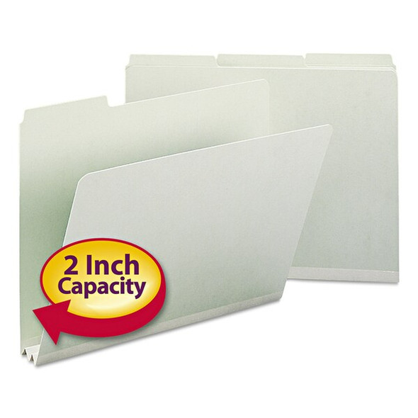 Smead Folder,Presbrd1/3C,Letter25Gray,Grn,PK25 13234
