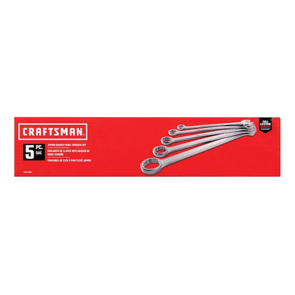 Craftsman Combination Wrench Set,12 Points,Chrome CMMT12054