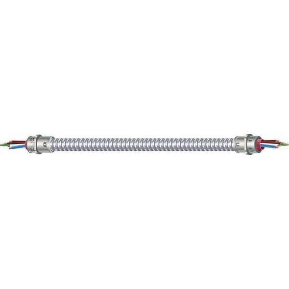 Southwire MetalCladWhip,MC,14AWG,1/2inLockNut,6ft 55292501 Southwire MetalCladWhip,MC,14AWG,1/2inLockNut,6ft 55292501