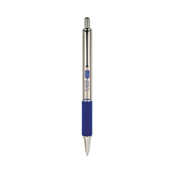Zebra Pen Ballpoint Pen,Retractable,SS,Blue,PK2 29222