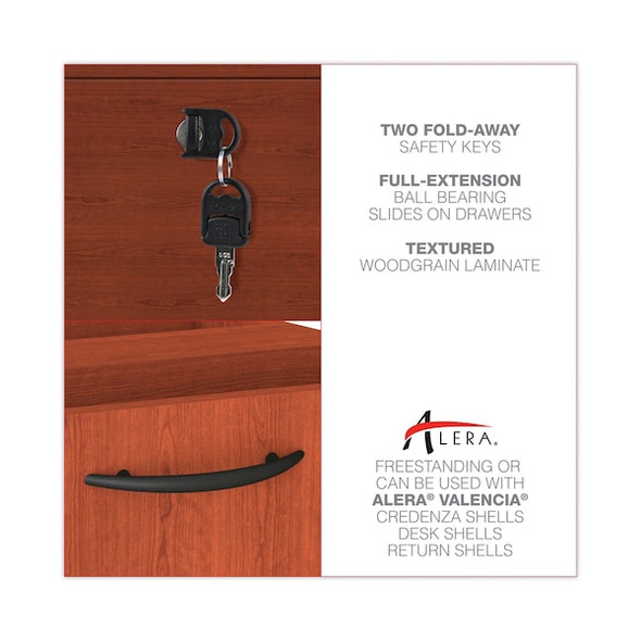 Alera Valencia Pedestal,3/4 Box/File,Cherry ALEVA552222MC