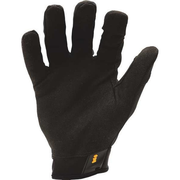 Workcrew(R) Mechanics Gloves, Synthetic Leather Palm, Nylon Back, XL, Black/Yellow