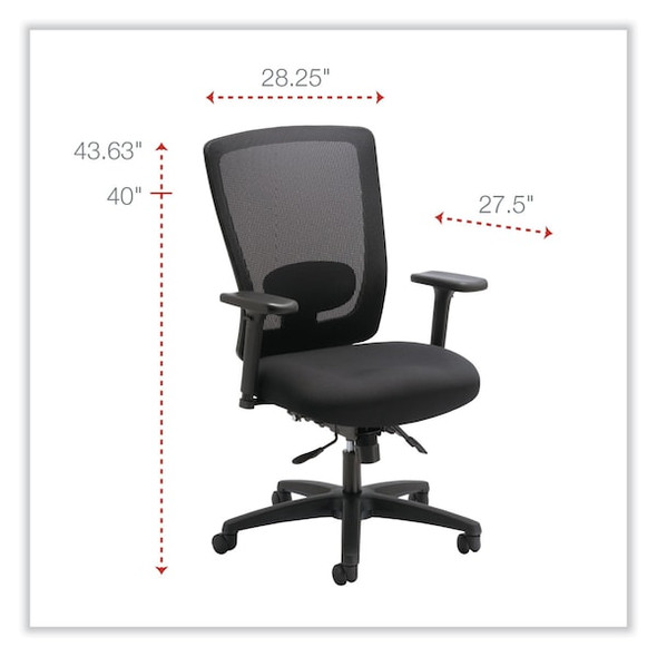 Alera Mesh High-Back Multifunction Chair,Black HALE752 Alera Mesh High-Back Multifunction Chair,Black HALE752