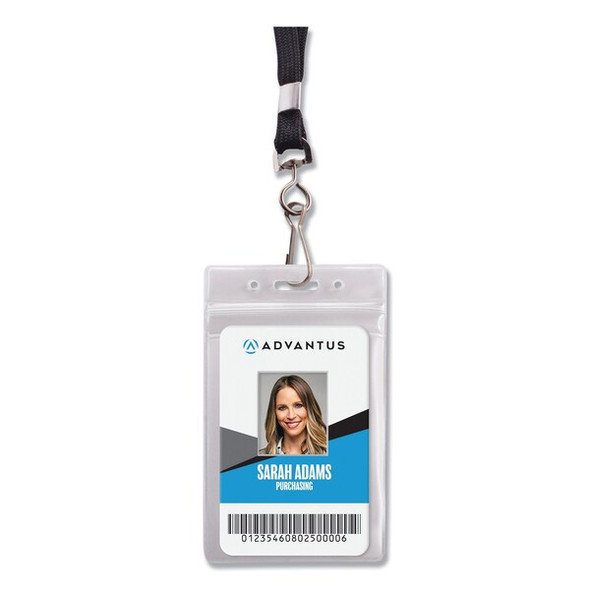Advantus Badge Holder,Lanyard,Vertical,PK20 AVT91131