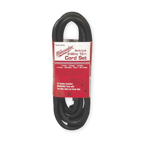 Milwaukee Tool 10' 2-Wire QUIK-LOK W/Twist Lock Plug Cord 48-76-5110