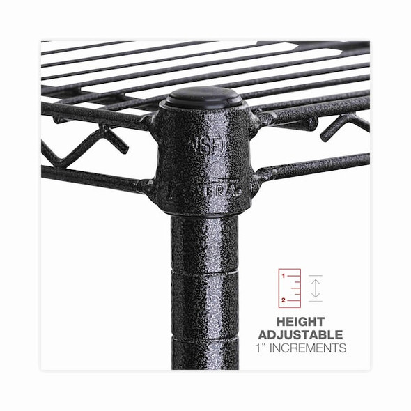 Alera BA Plus Wire Shelving Kit,4 Shelves,72"x ALESW207218BA