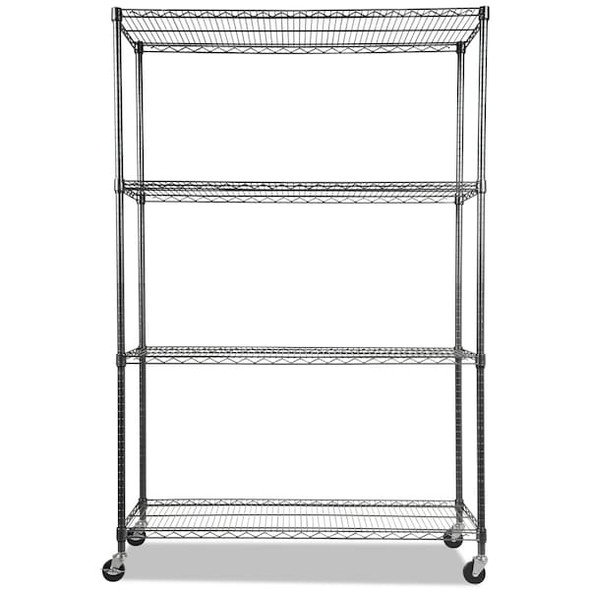 Alera NSF Certified 4-Shelf Wire Kit,Caster/Li ALESW604818BA Alera NSF Certified 4-Shelf Wire Kit,Caster/Li ALESW604818BA