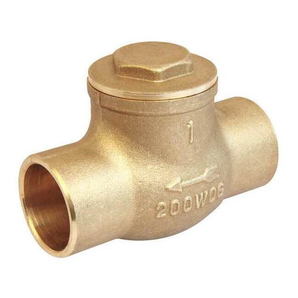 Manufacturer Varies 1-1/2" Solder Brass Swing Check Valve 10F332