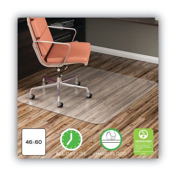 Deflecto All Day Use Chair Mat for Hard Floors,46 CM2E442FCOM Deflecto All Day Use Chair Mat for Hard Floors,46 CM2E442FCOM