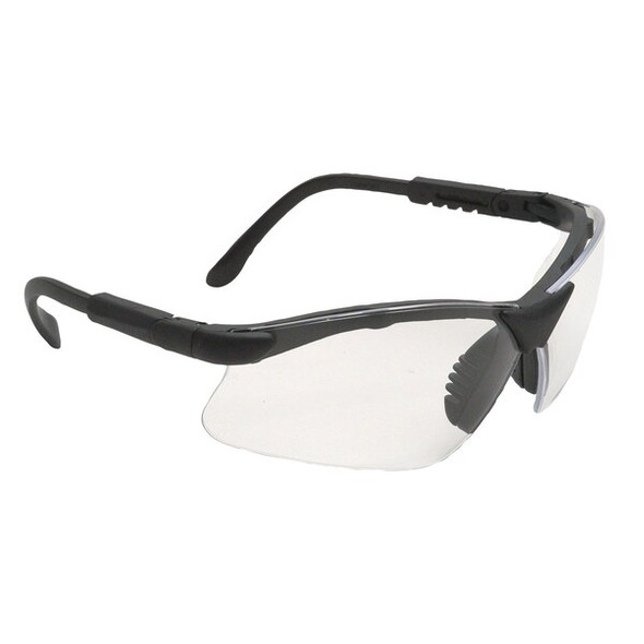Revelation, Safety Glasses, Anti-Scratch, Clear Lens, Black Frame, Half-Frame