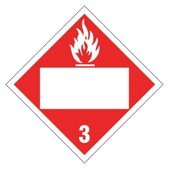 Stranco DOT Container Placard,10-3/4" W,PK10 DOTP-0039-V10