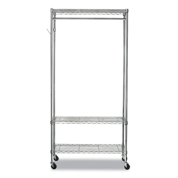 Alera Wire Shelving Garment Rack,Coat Rack,Sta ALEGR364818SR Alera Wire Shelving Garment Rack,Coat Rack,Sta ALEGR364818SR