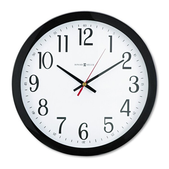 Howard Miller Gallery Wall Clock,16",Black 625-166 Howard Miller Gallery Wall Clock,16",Black 625-166