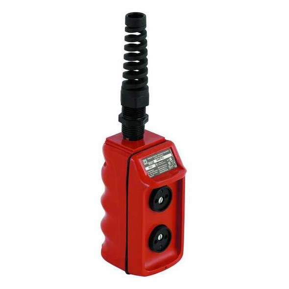 Square D PendantControlStation,Dead-End,2Buttons 9001BW92R